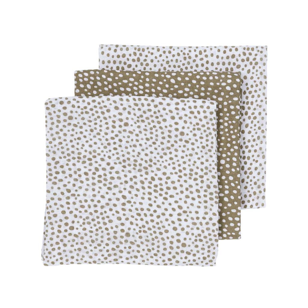 Hydrofiele doek - Cheetah Taupe - 70x70cm (3-pack)