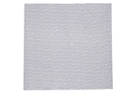 Hydrofiele Doek Large 115x115cm Miffy Stripe - Navy - 2 Stuks