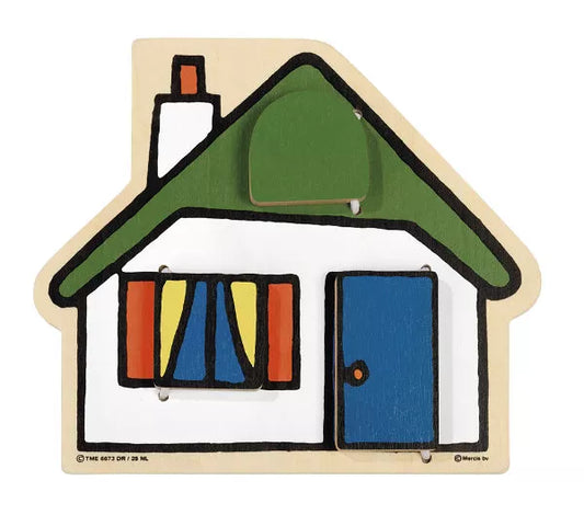 Nijntje houten kiekeboe huisje