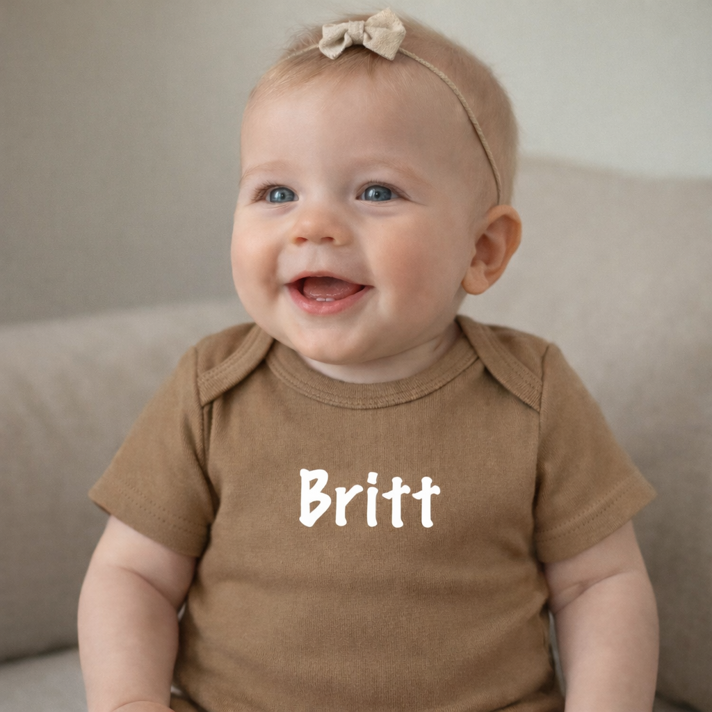 Gepersonaliseerd baby rompertje met naam