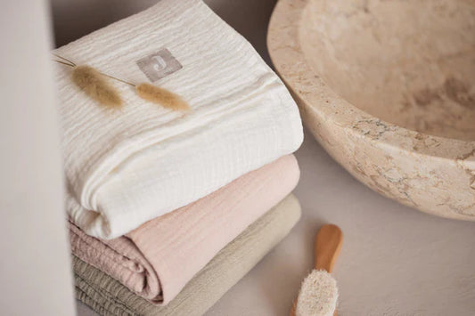 Hydrofiele Doek Small 70x70cm - Wild Rose/Ivory - 4 Stuks