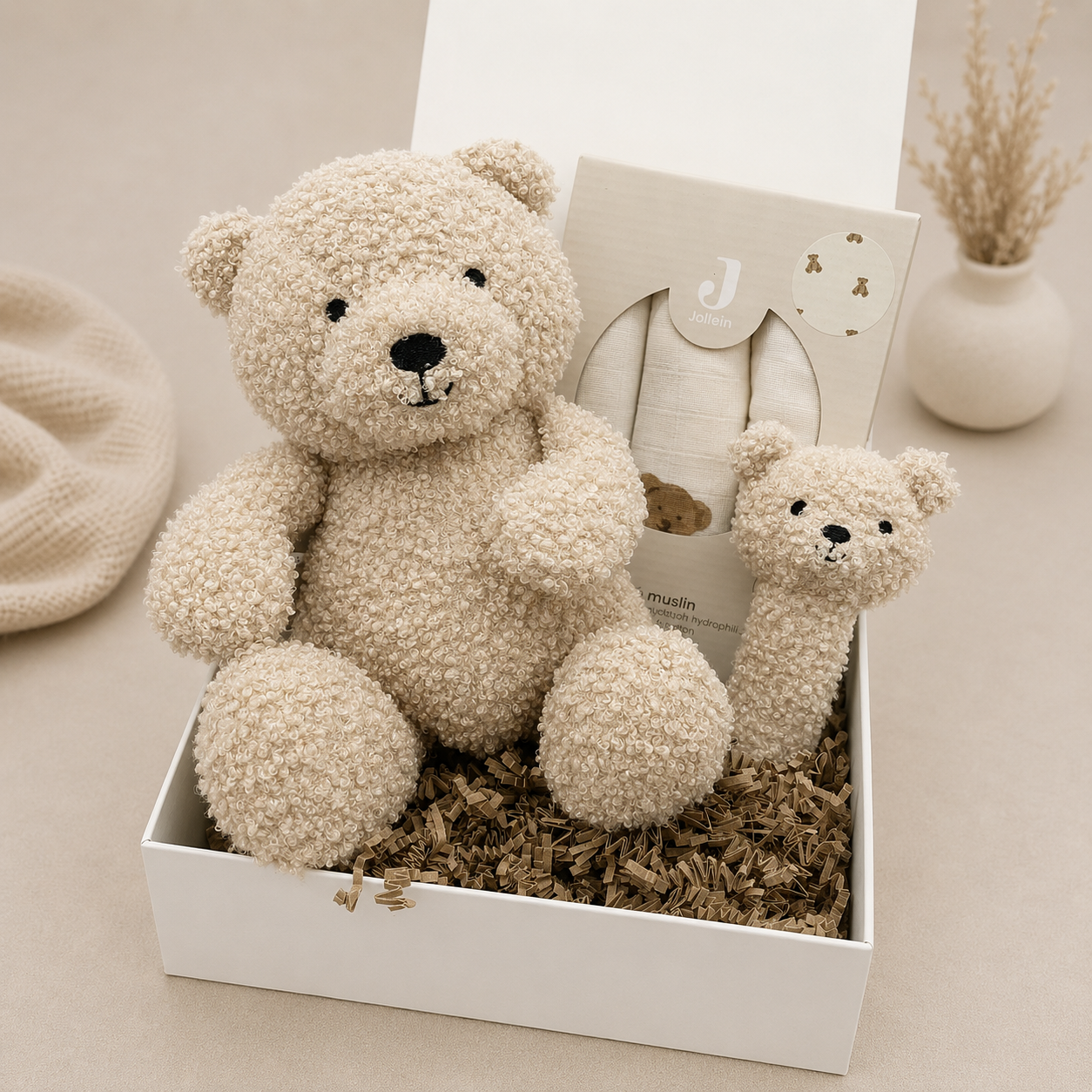 Kraamcadeau uni Teddy Natural