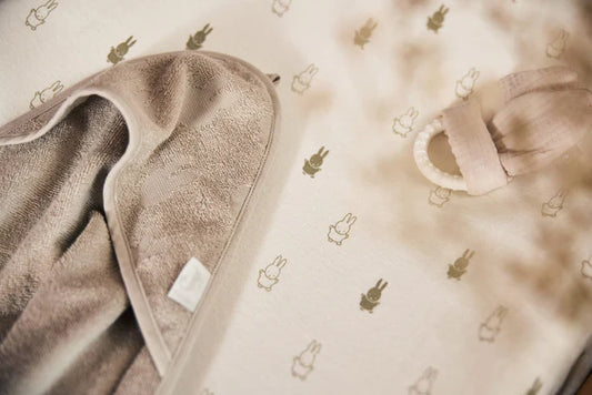 Aankleedkussenhoes Jersey 50x70cm Happy Miffy Olive Green