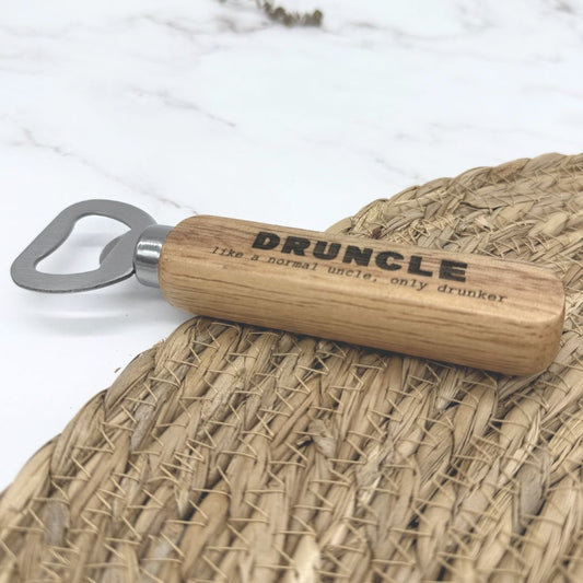 Flesopener voor oom 'DRUNCLE: like a normal uncle, only drunker'