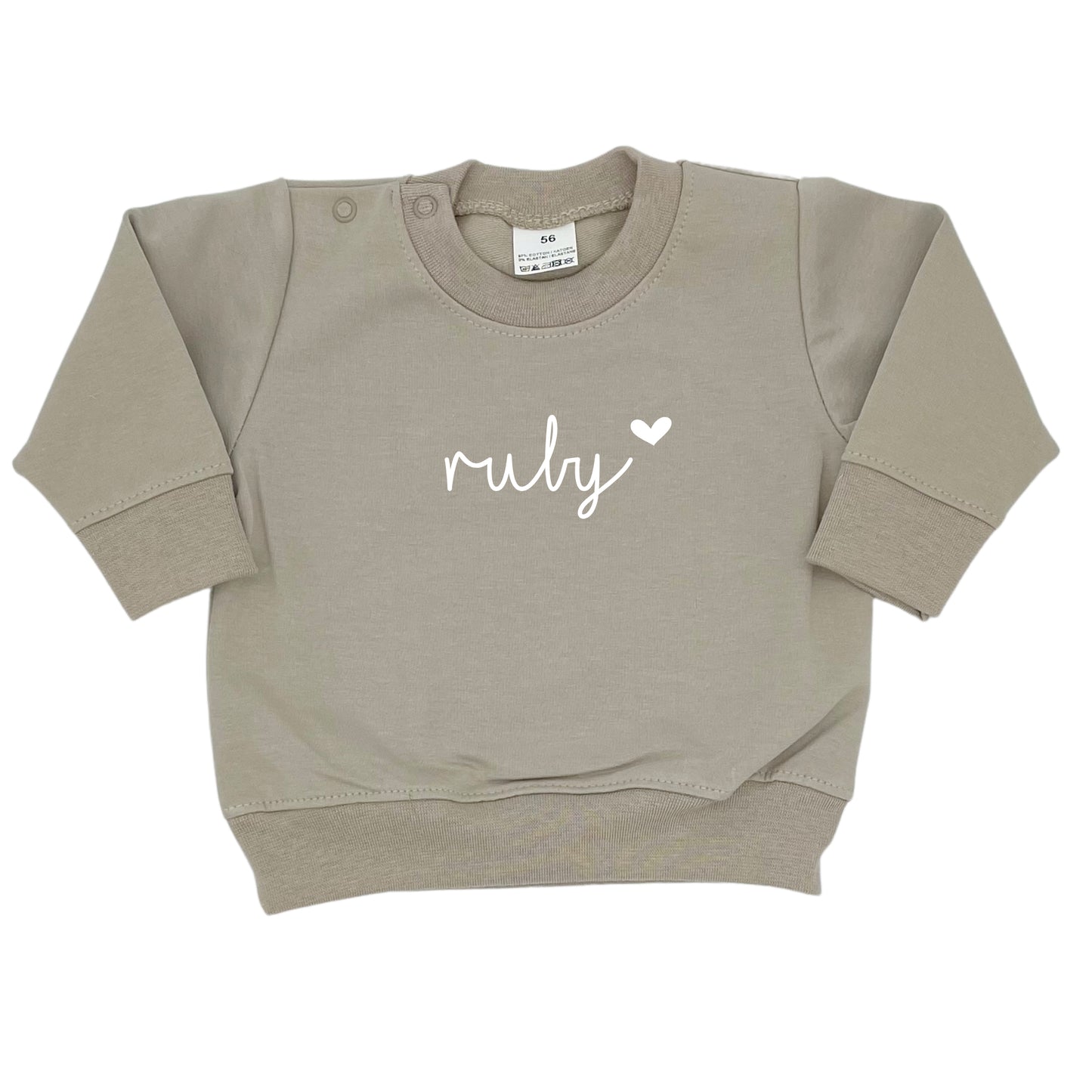 Gepersonaliseerde baby trui "Hearts"