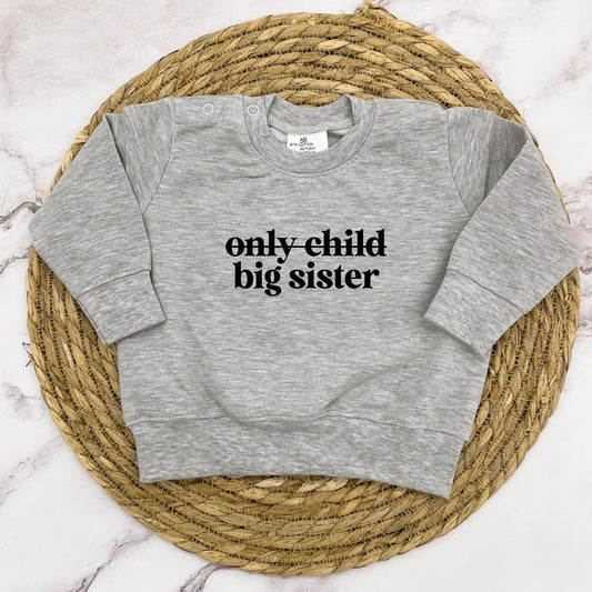 only child / big sister sweater