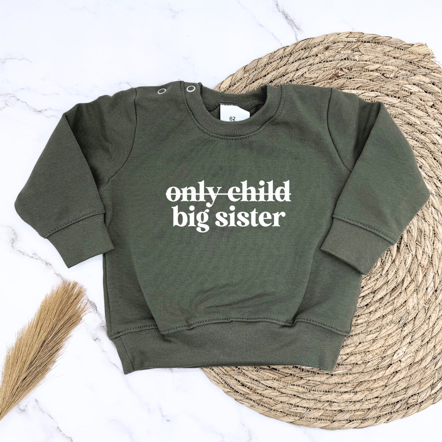 only child / big sister sweater