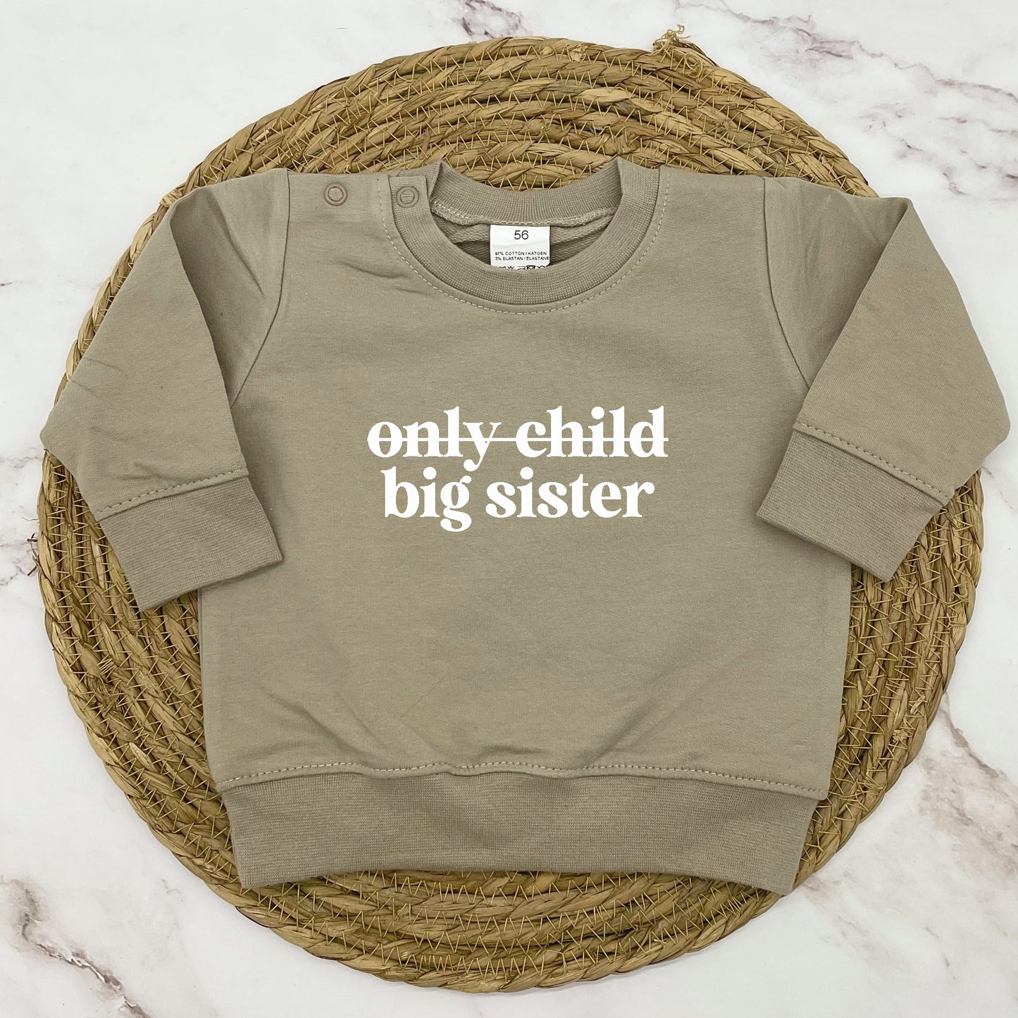 only child / big sister sweater