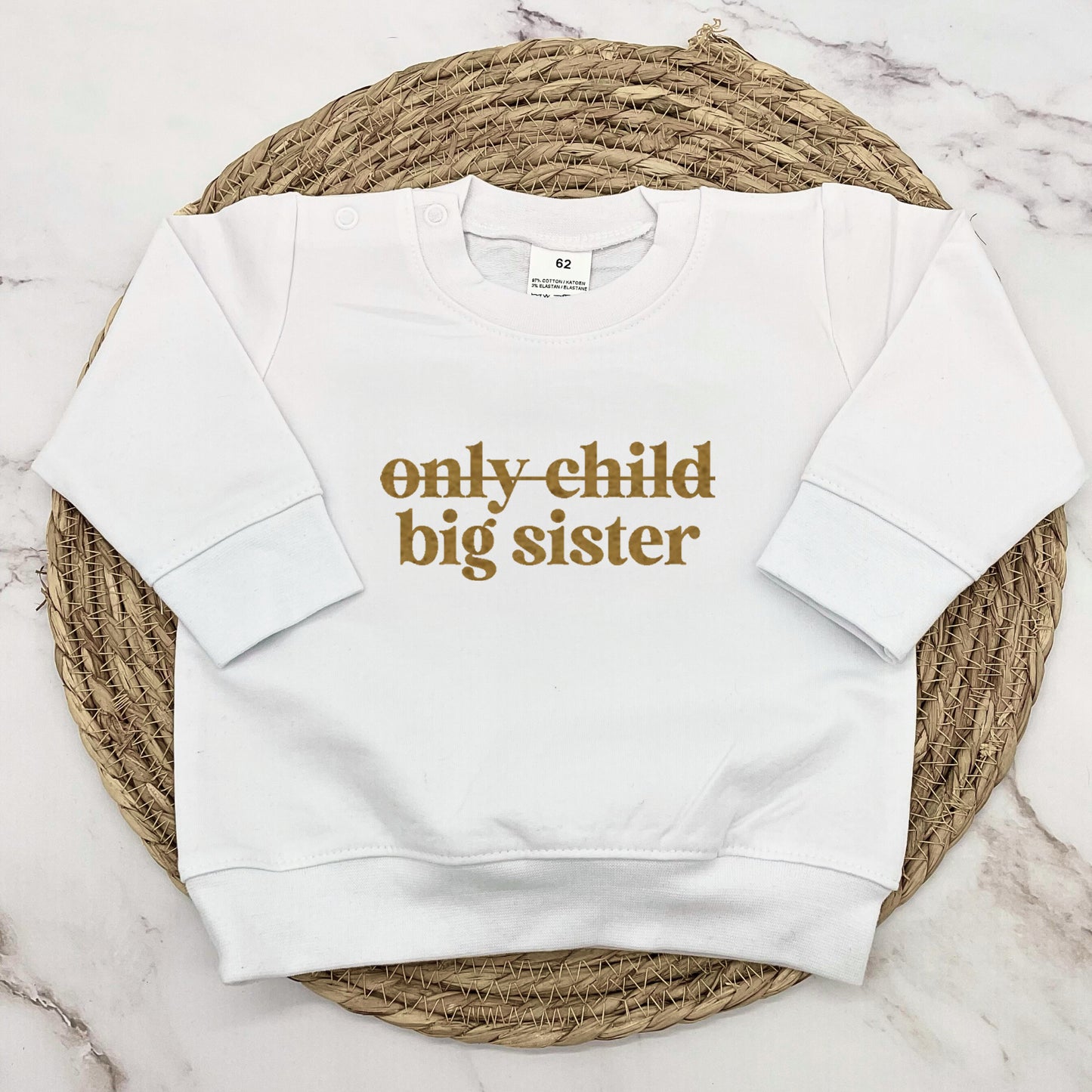 only child / big sister sweater