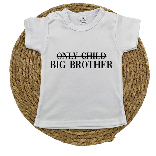 Only Child / Big Brother t-shirt LAATSTE STUKS!