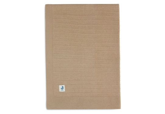 Deken Wieg 75x100 Pure Knit Biscuit GOTS