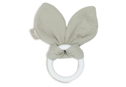 Bijtring Siliconen Bunny Ears Olive Green