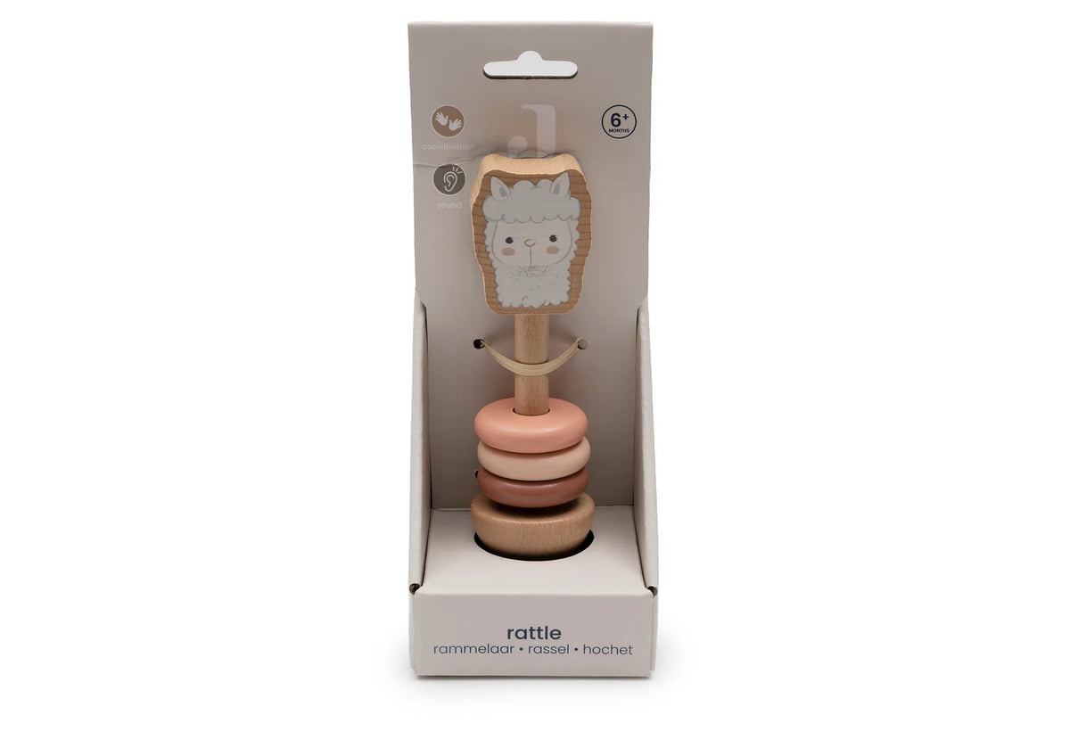 Houten Rammelaar Alpaca Paco
