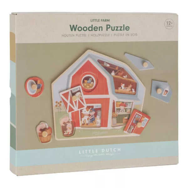 Little Dutch houten puzzel Little Farm