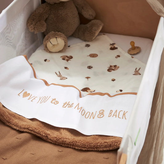 Hydrofiele doek Forest Animals Toffee (70x70) (3pack)