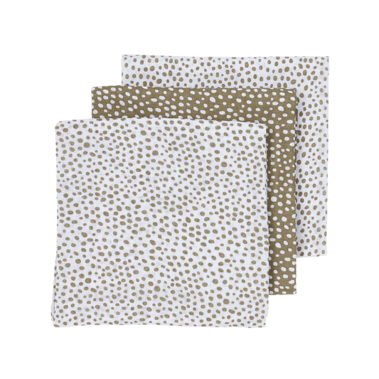 Hydrofiele doek - Cheetah Taupe - 70x70cm (3-pack)