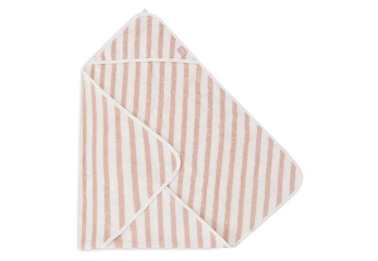 Badcape 75x75cm Stripe Terry - Wild Rose
