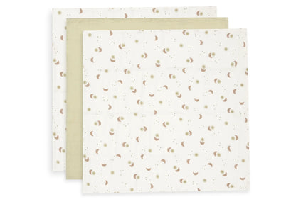 Hydrofiele Doek Small 70x70cm - Over the Moon - 3 Stuks