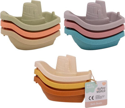 Happy World bio plastic bad bootjes (3 stuks)