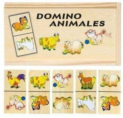 Woody boerderijdieren domino