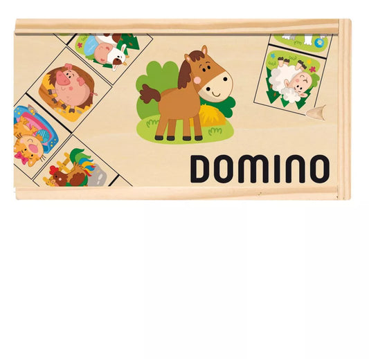 Woody boerderijdieren domino