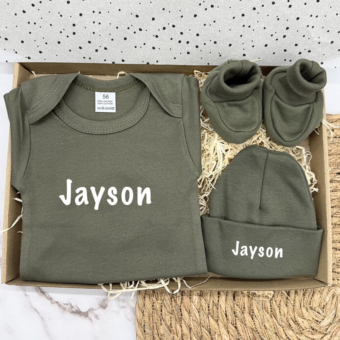 Gepersonaliseerd brievenbuscadeau newborn