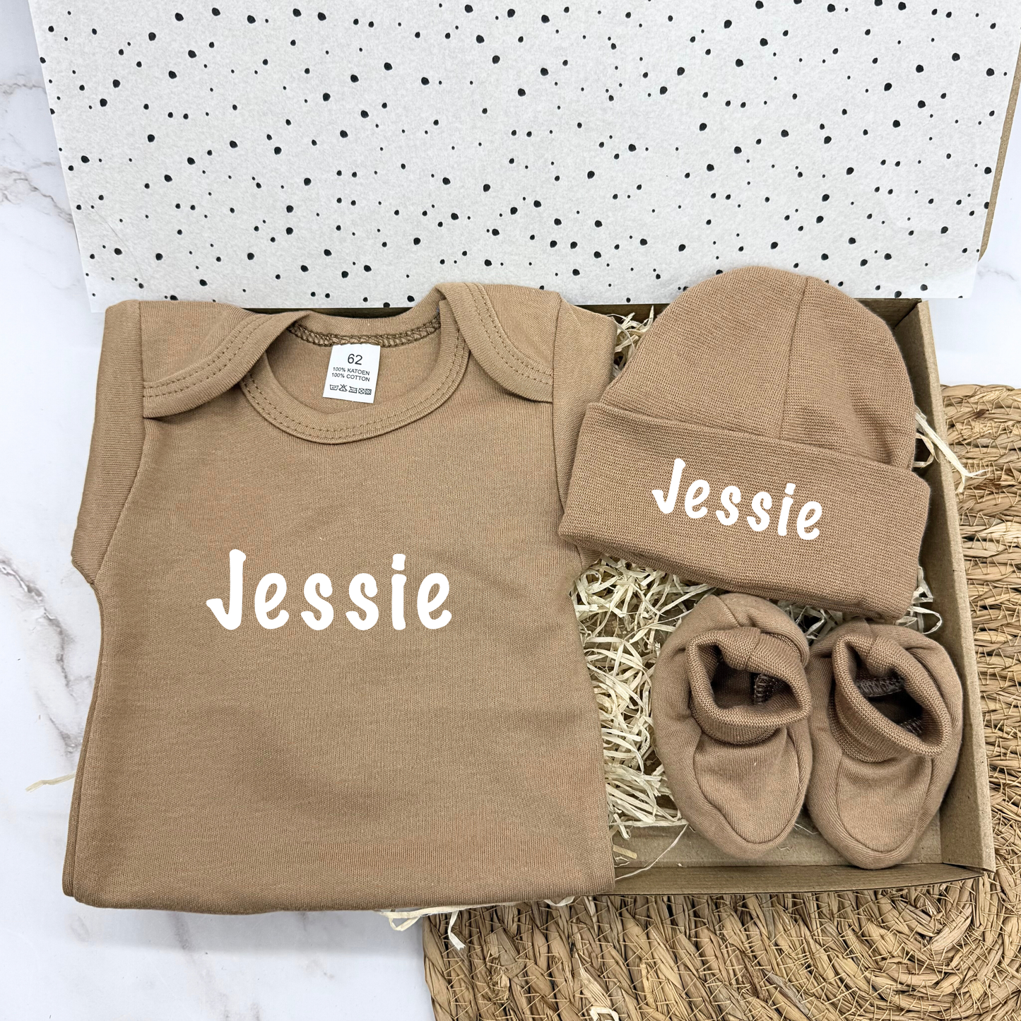 Gepersonaliseerd brievenbuscadeau newborn