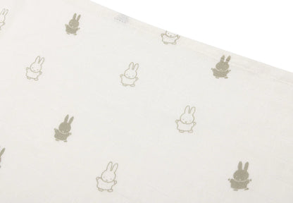 Hydrofiele Doek Small 70x70cm Happy Miffy Olive Green (3p) / Nijntje