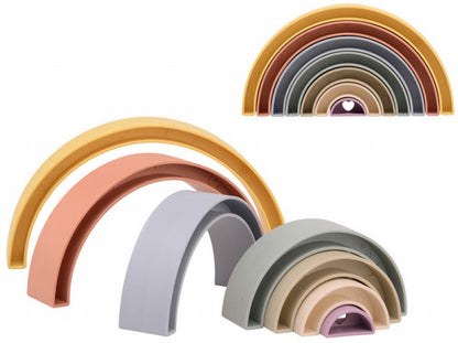 Happy World bio plastic stapel regenboog