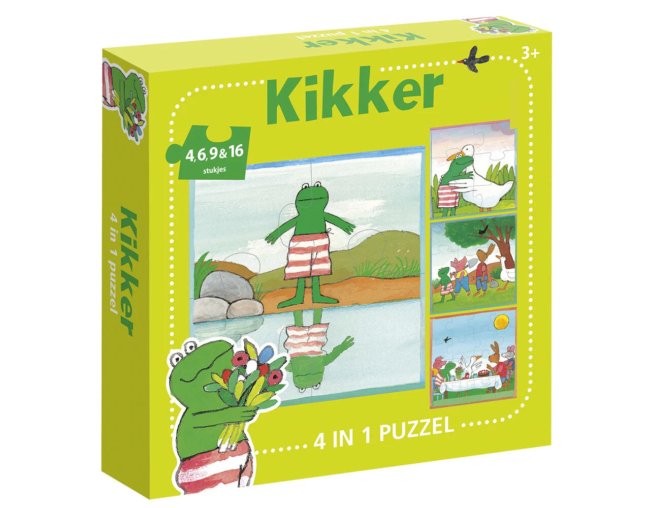 4-in-1 puzzel Kikker