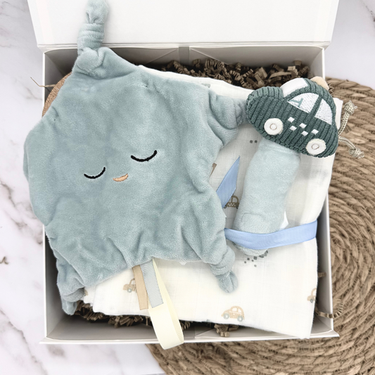 Kraamcadeau On The Go met rammelaar