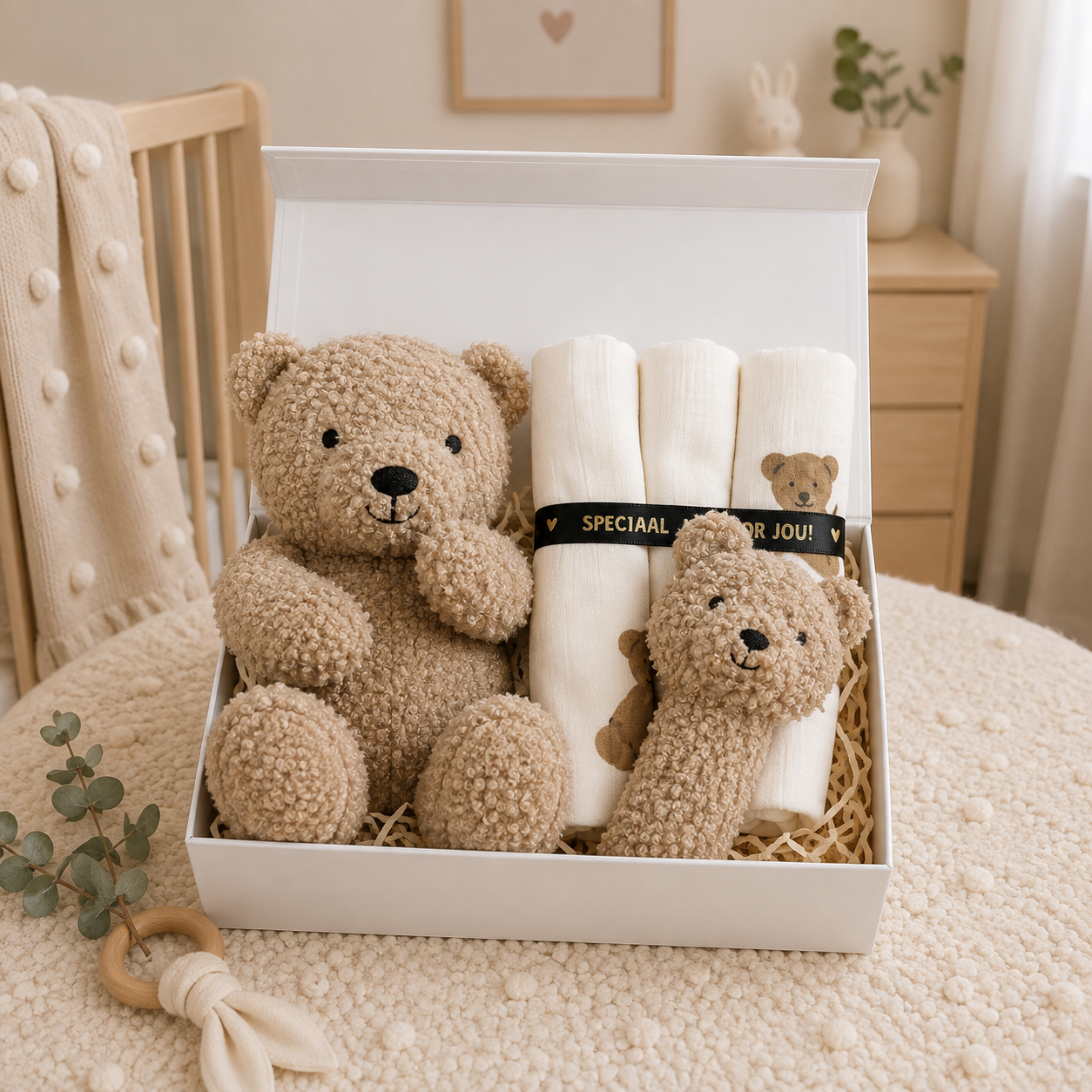 Kraamcadeau uni Teddy Biscuit