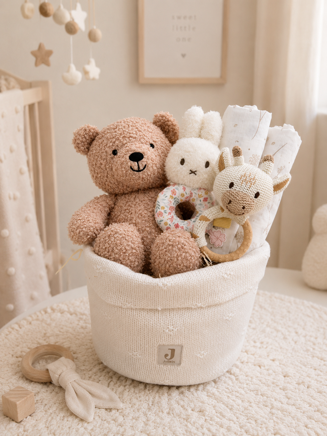 Kraamcadeau Wild Rose met commodemandje