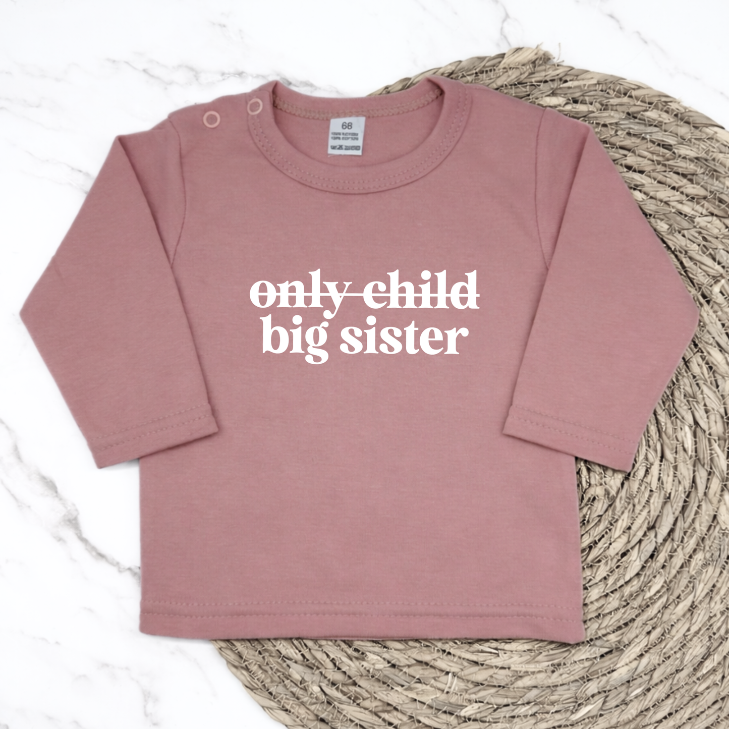 only child/big sister longsleeve