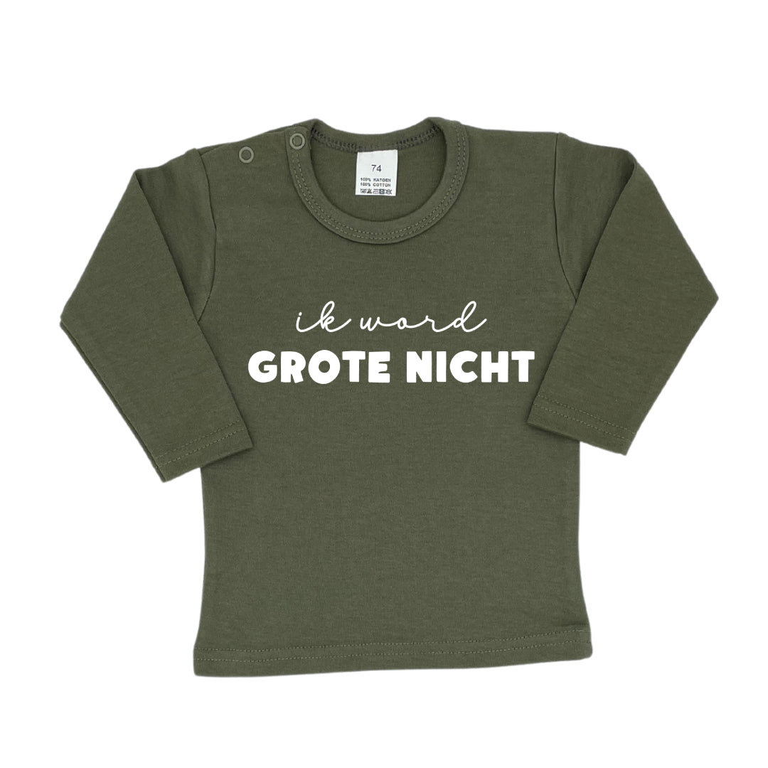 Ik word grote nicht longsleeve