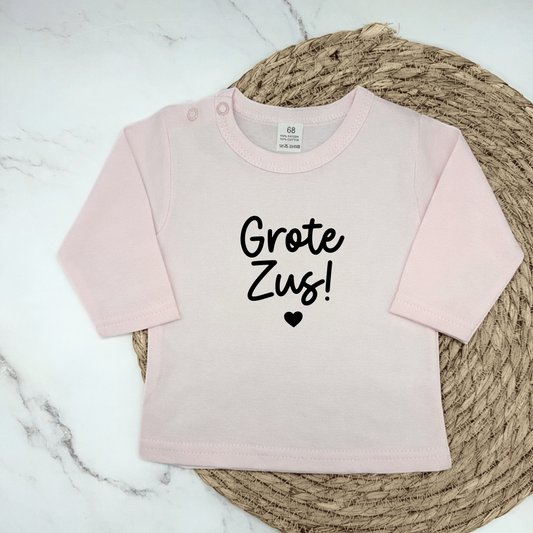 Grote zus met hartje - longsleeve