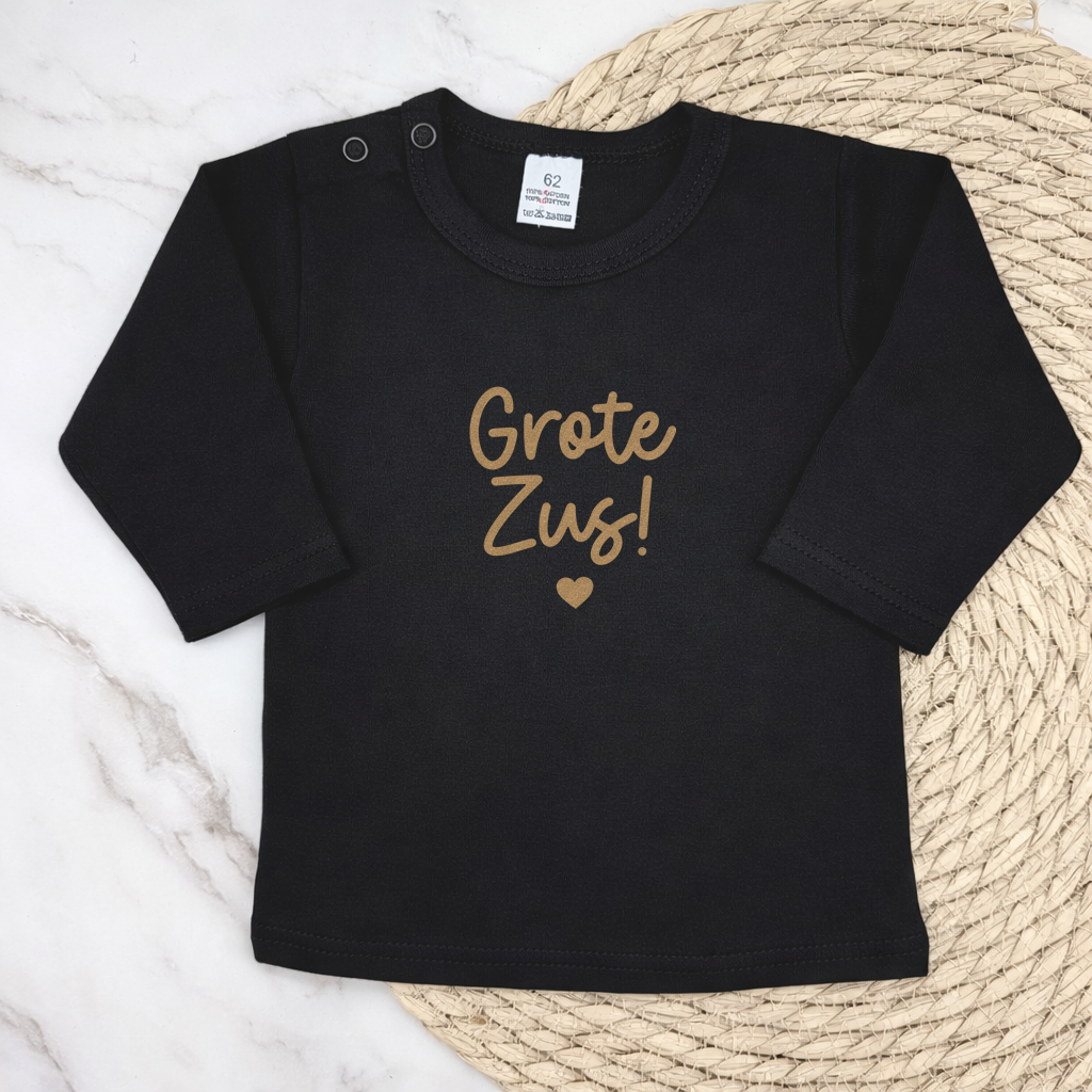 Grote zus met hartje - longsleeve