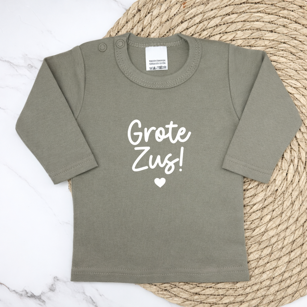 Grote zus met hartje - longsleeve