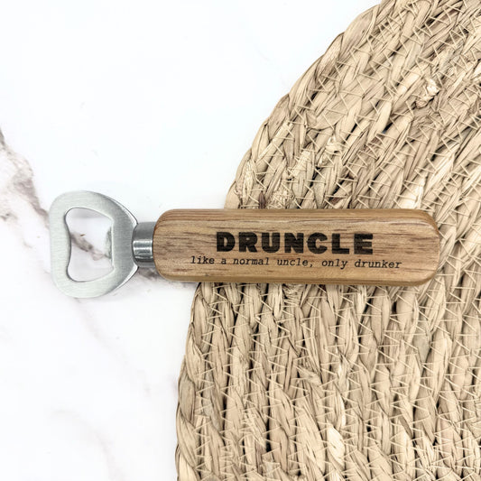 Flesopener voor oom 'DRUNCLE: like a normal uncle, only drunker'