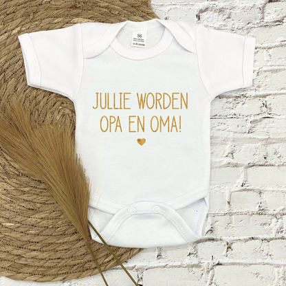 Jullie worden opa en oma! rompertje