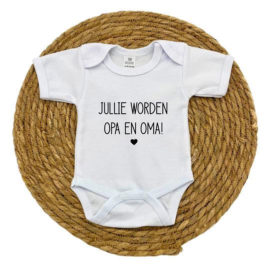 Jullie worden opa en oma! rompertje