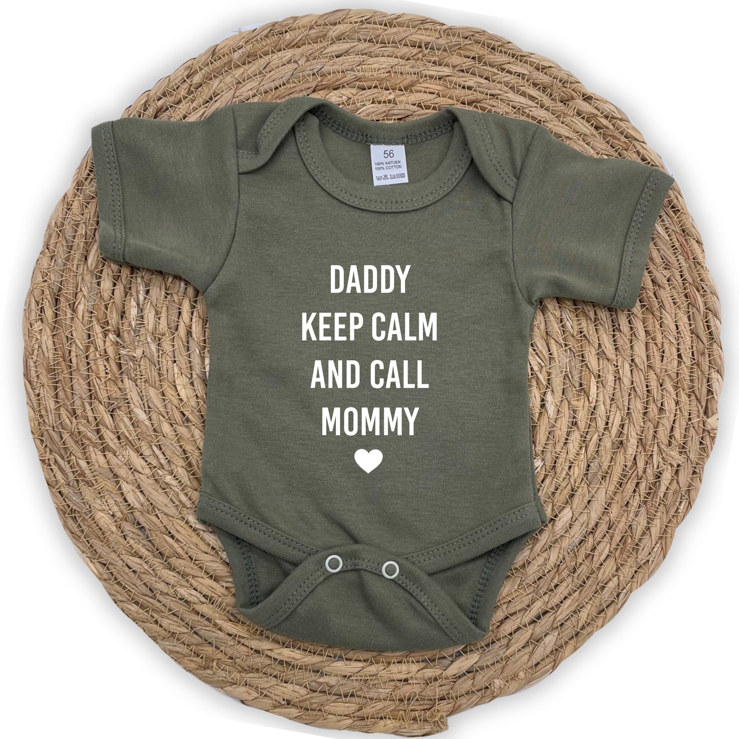 Daddy keep calm and call mommy rompertje