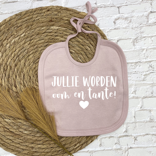 Jullie worden oom & tante! slabbetje met touwtjes