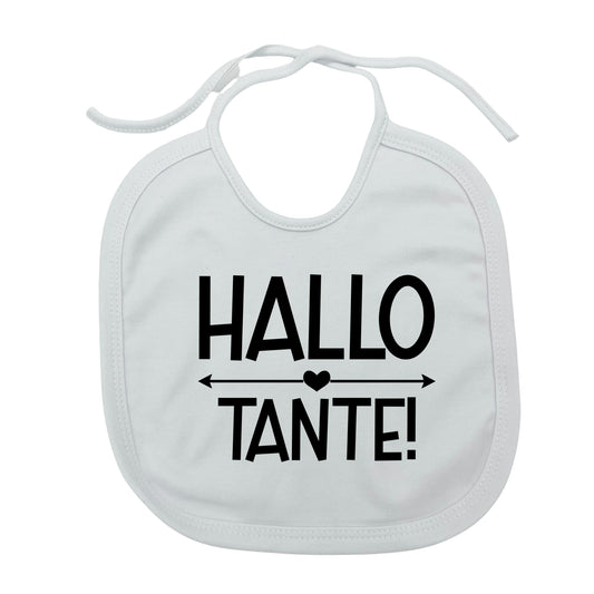 HALLO TANTE! slabbetje met touwtjes (laatste stuks!)