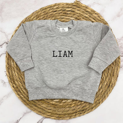 Gepersonaliseerde baby trui "Script"