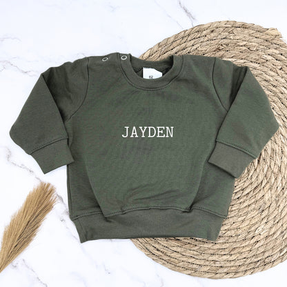 Gepersonaliseerde baby trui "Script"