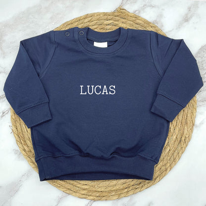 Gepersonaliseerde baby trui "Script"