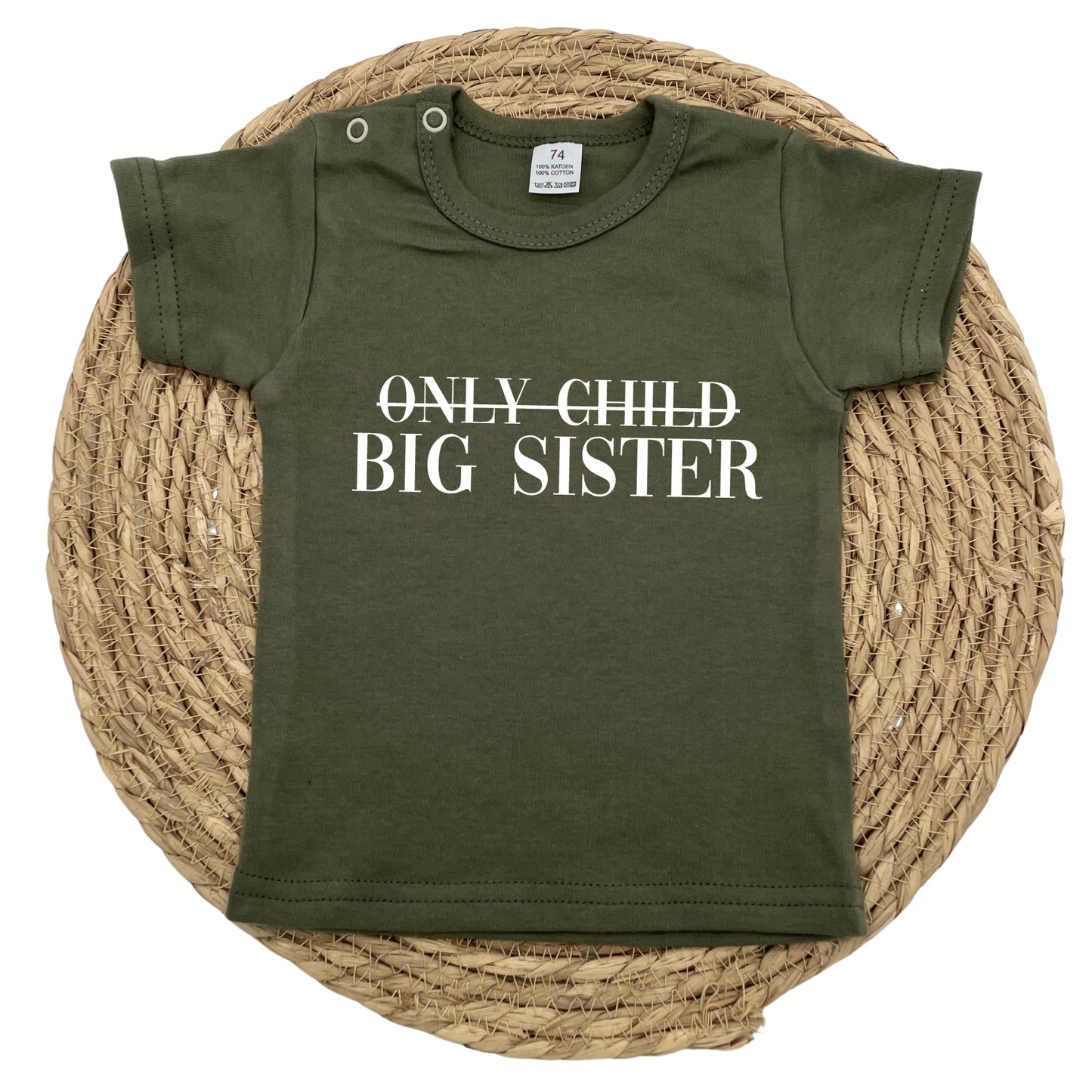 Only child / big sister t-shirt