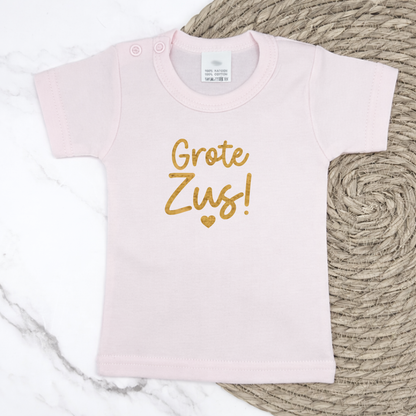 Grote zus met hartje t-shirt
