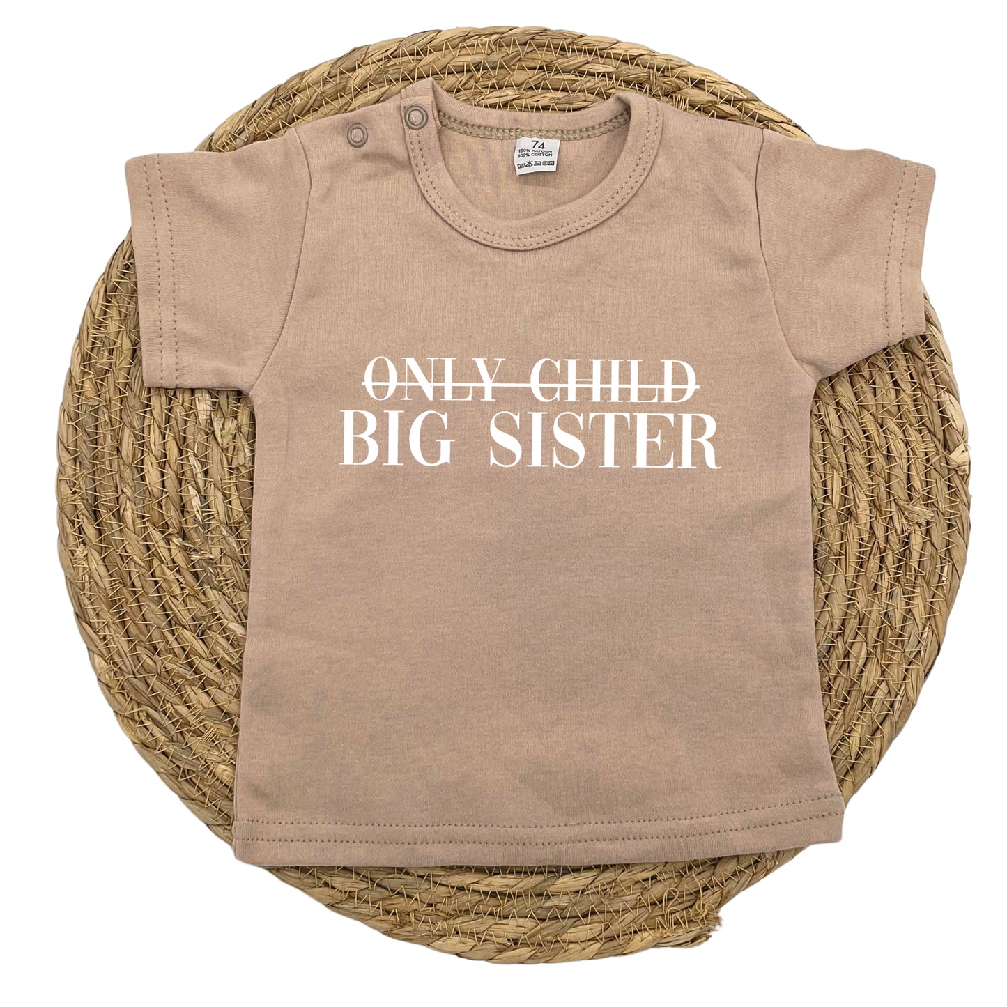 Only child / big sister t-shirt